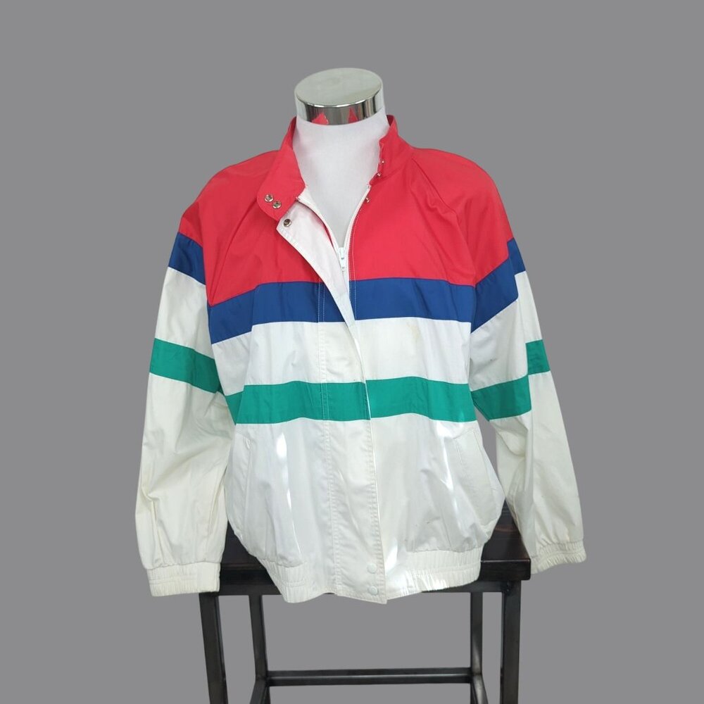 Vintage 90s Haberdashery Jacket Large Windbreaker Sailing Preppy